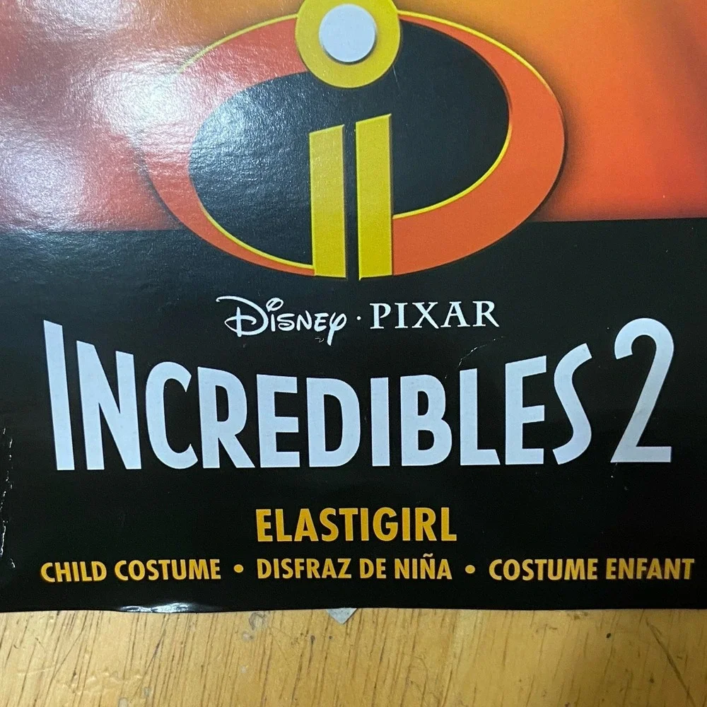 Incredibles 2 Elastigirl Costume Youth Large 10/12  3-Piece Halloween Pixar Hero - Picture 3 of 16